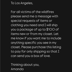 Charitable Clothing Donation Offer